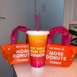 Dunkin’ Hot Girls Run on Dunkin’ Megan Thee Stallion Cup with 2 Mini Totes